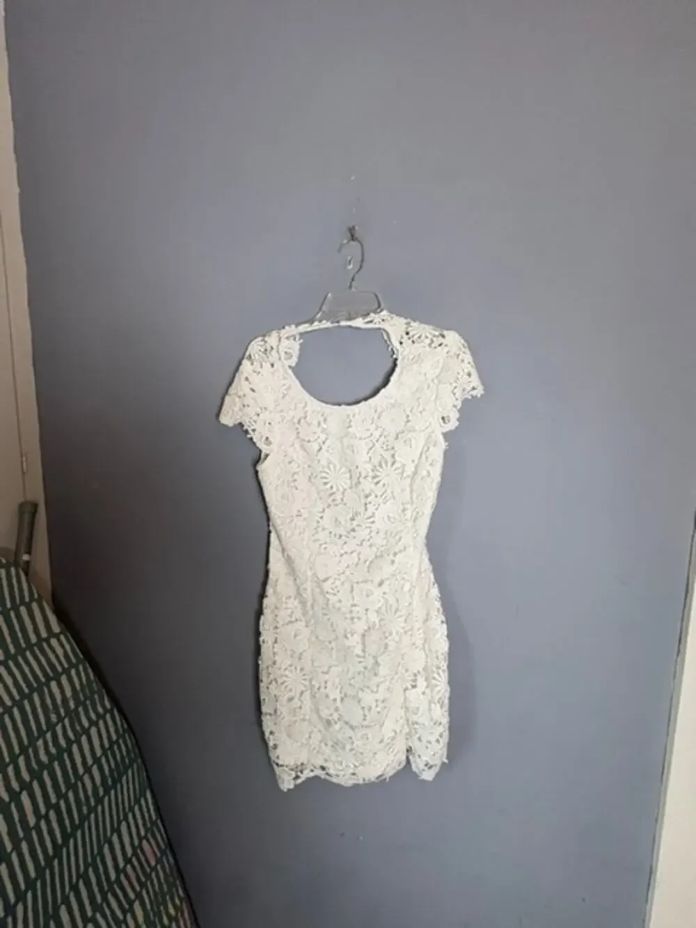 Lulus Girls White Floral Lace Special Occasion Dress Size XL 14 16 JMD 8344